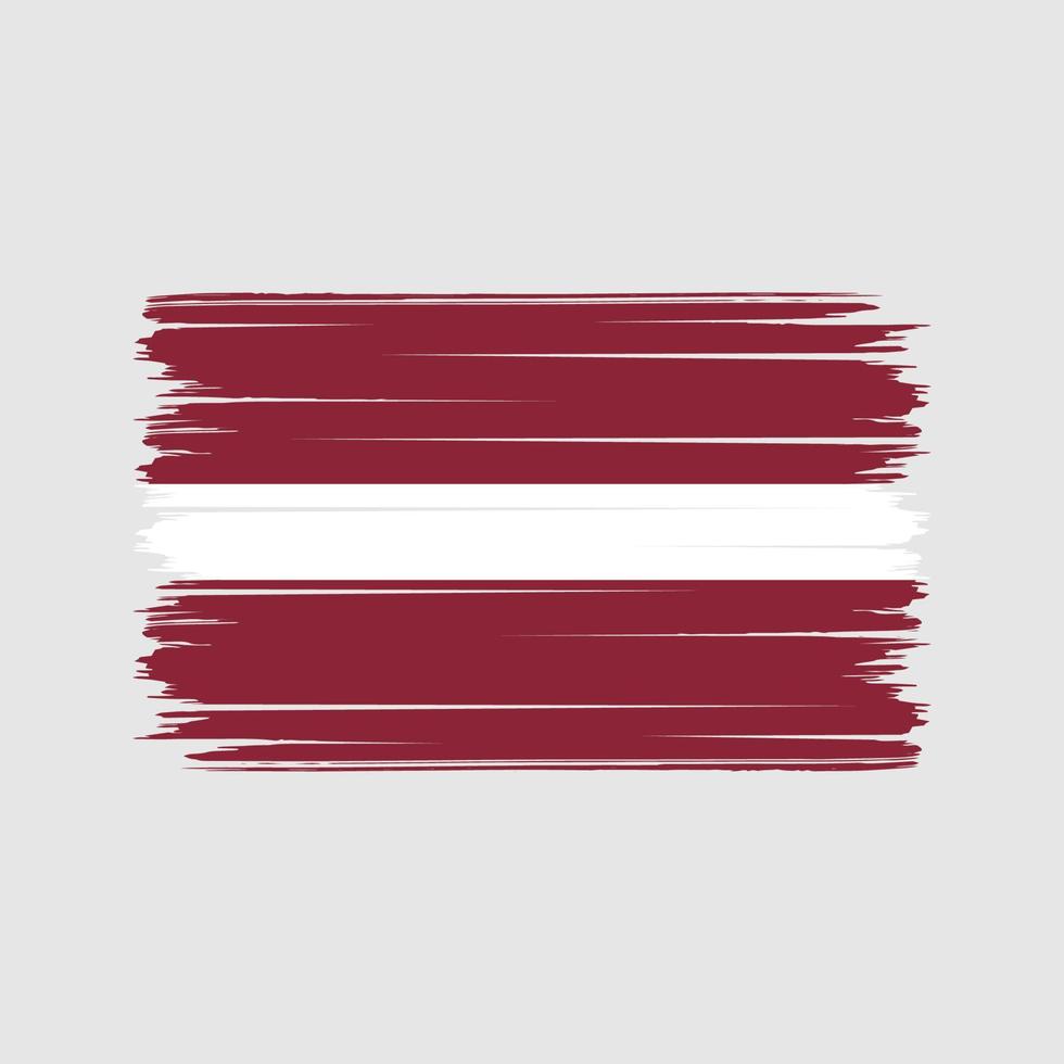 Latvia Flag Brush Strokes. National Flag vector