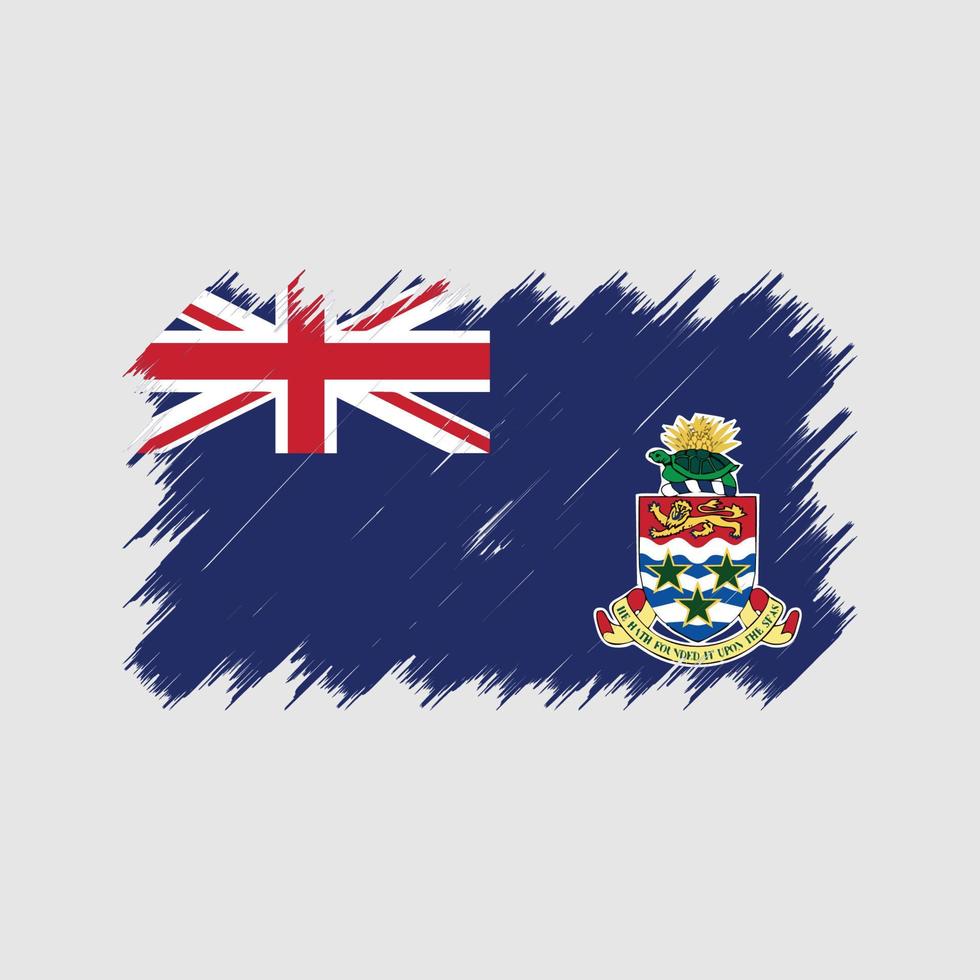 Cayman Islands Flag Brush. National Flag vector