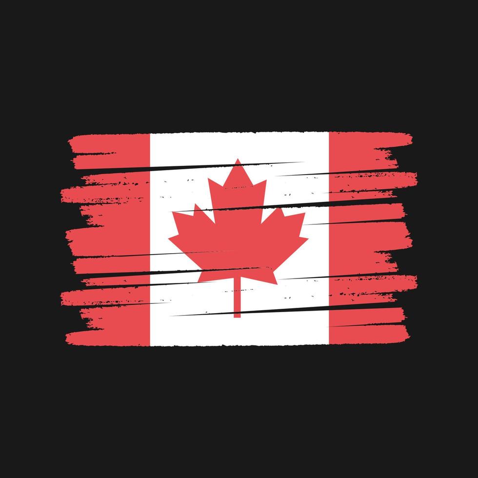 Canada Flag Brush. National Flag vector
