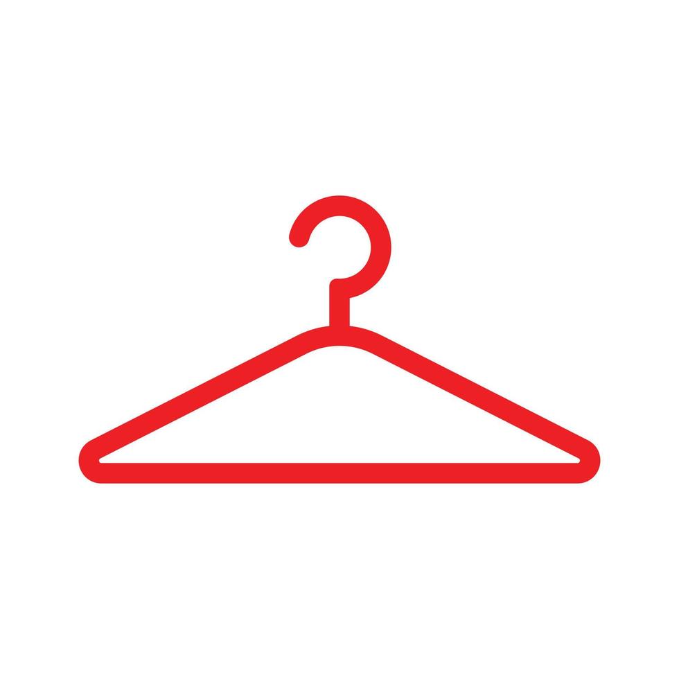 Clothes hanger icon. Simple illustration of clothes hanger vector icon for  web design isolated on white background Stock Vector
