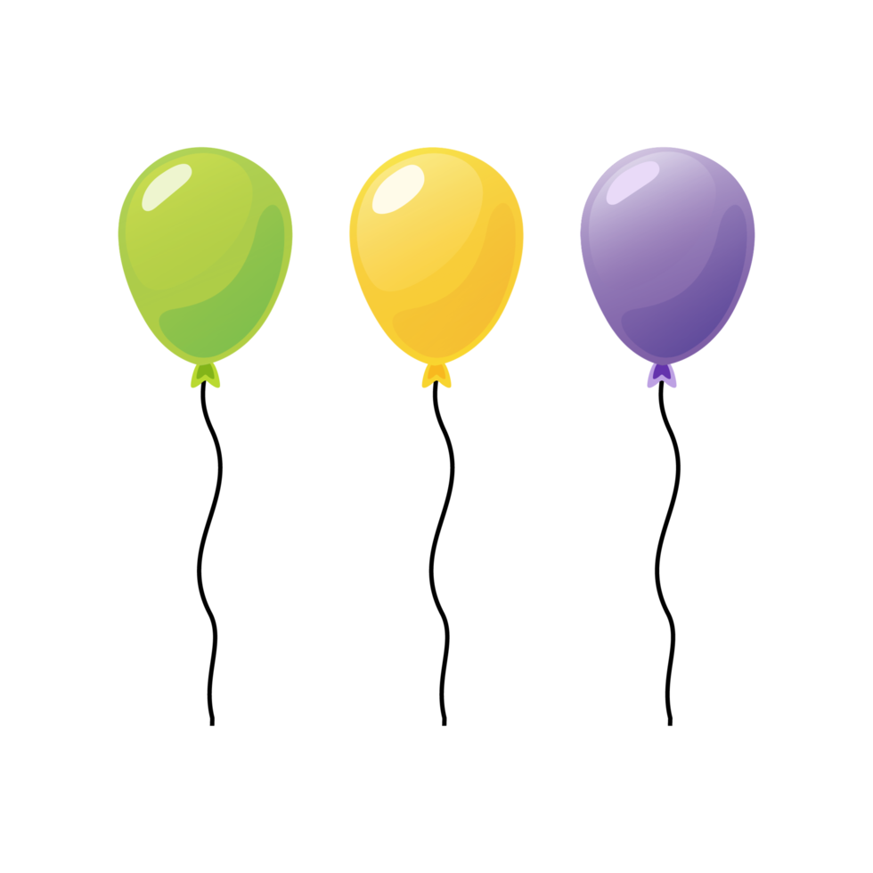 Balloons Transparent Background