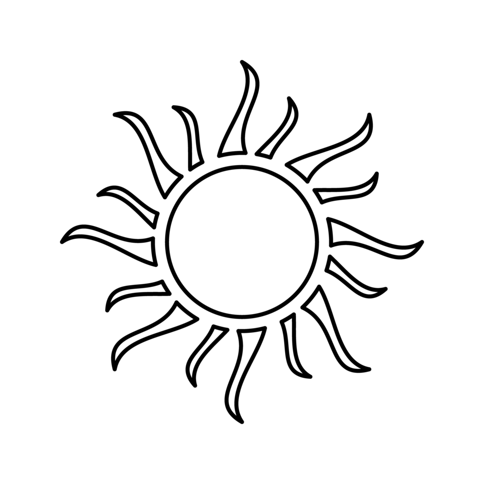 sol, icono de rayo de sol png transparente