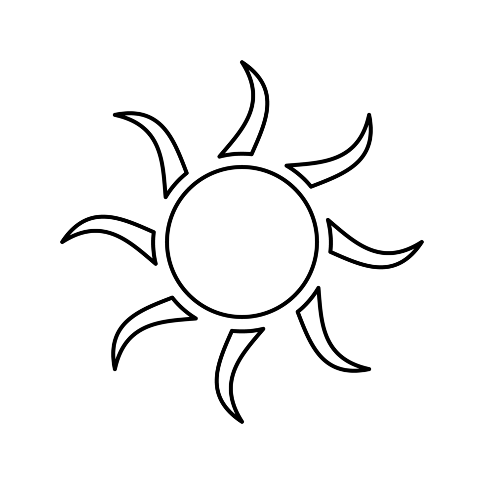 sol, icono de rayo de sol png transparente