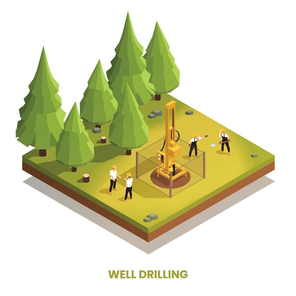 Well Drilling Composition vector