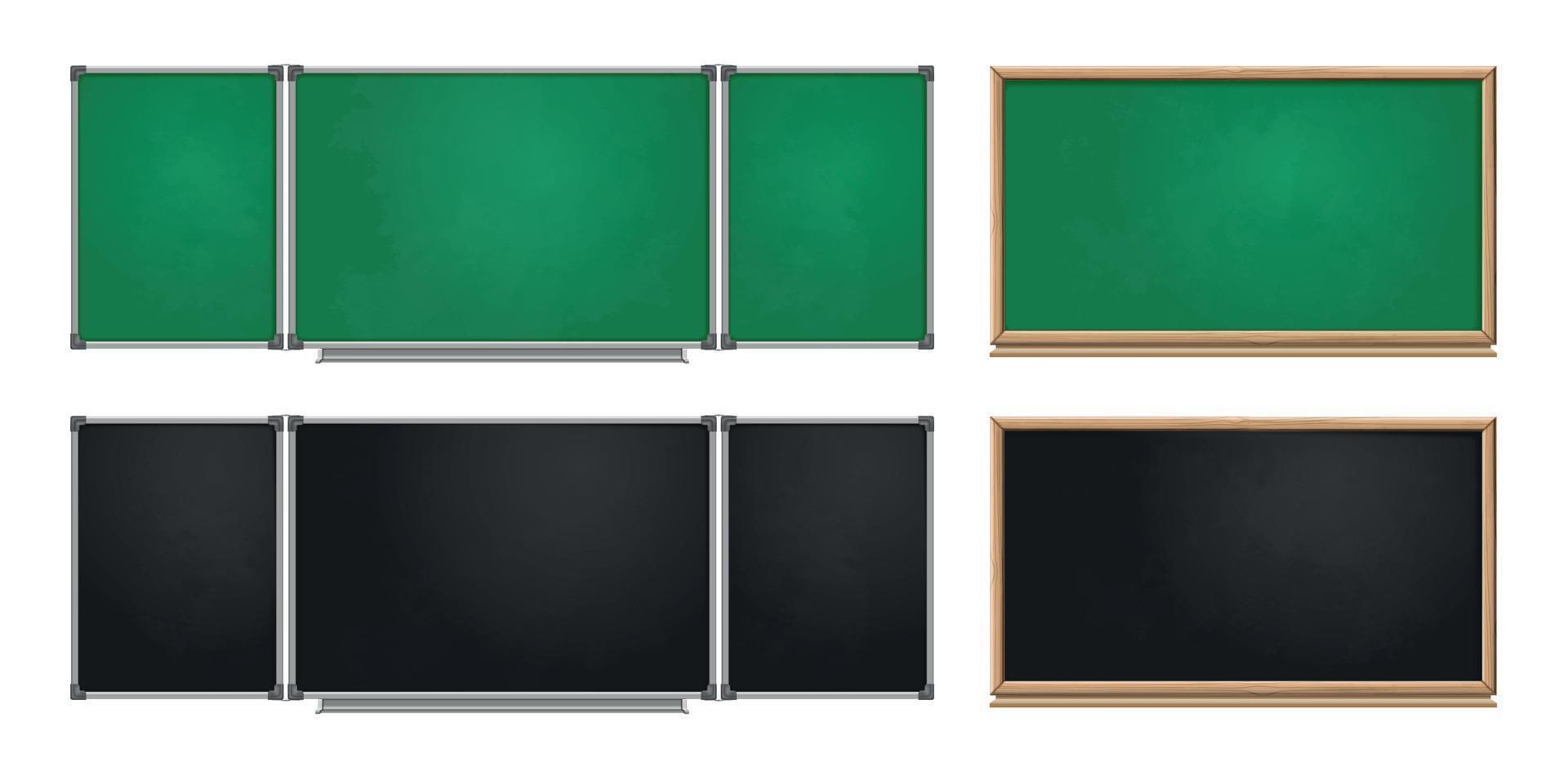 Realistic Boards Set vector