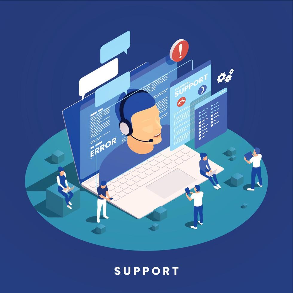 Technical Support Concept vector