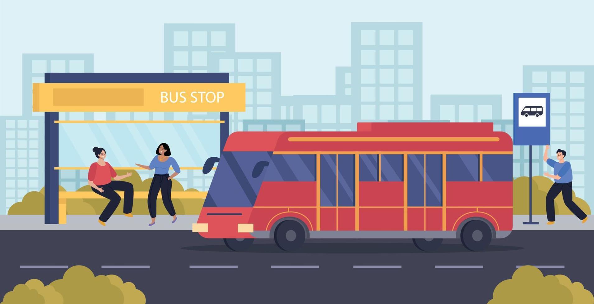 People In Public Transport vector