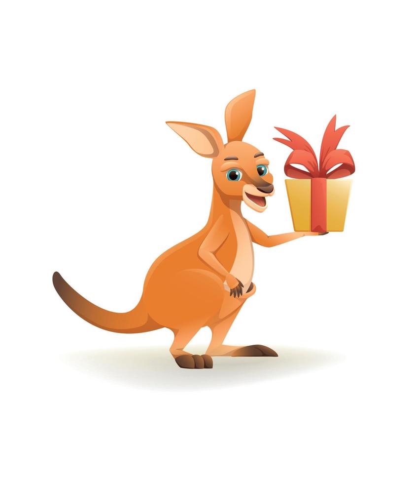 Cartoon Kangaroo Illustration vector