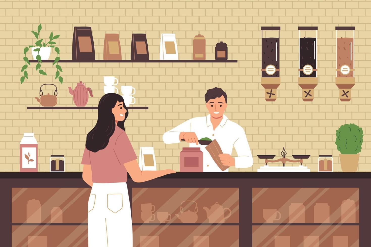 Tea Shop Concept 10366663 Vector Art at Vecteezy Tea Shop Concept 10366663 Vector Art at Vecteezy