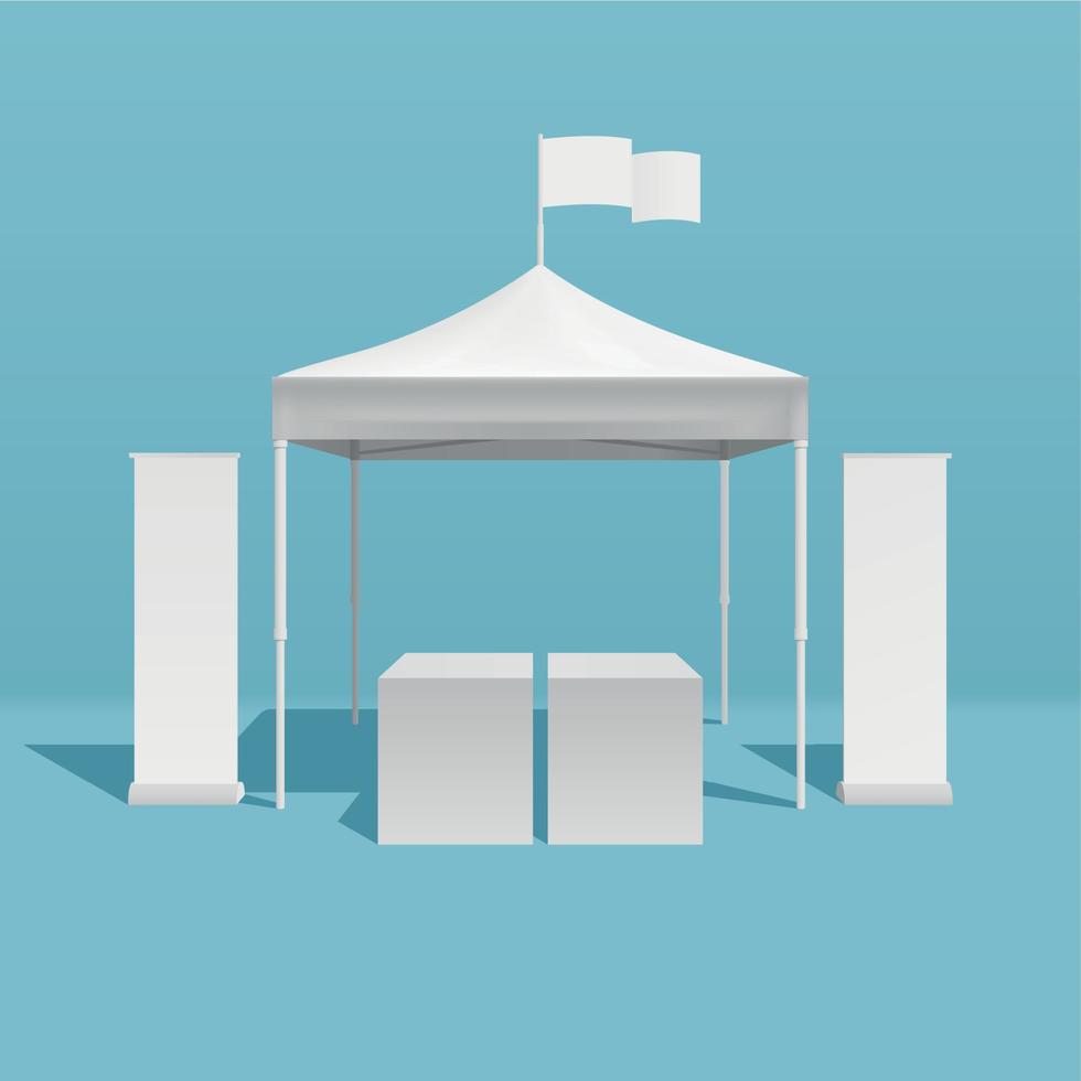 Promotion Tent Concept vector