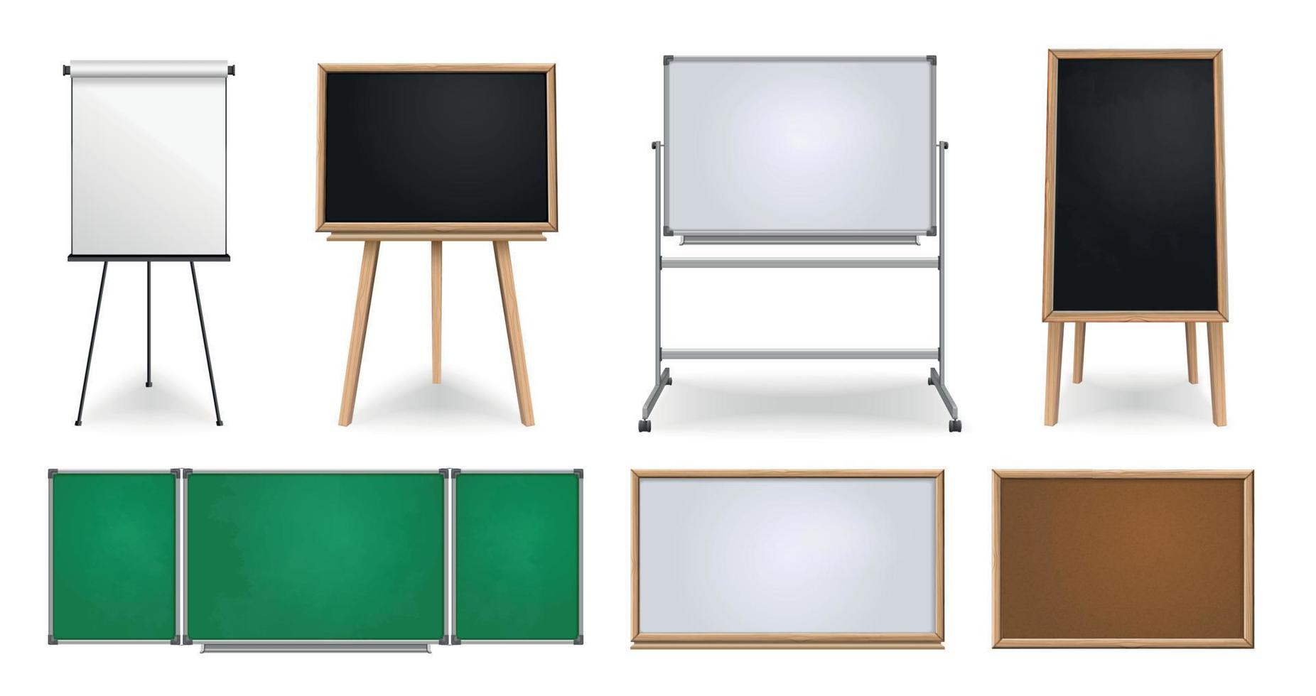 Realistic Boards Set vector