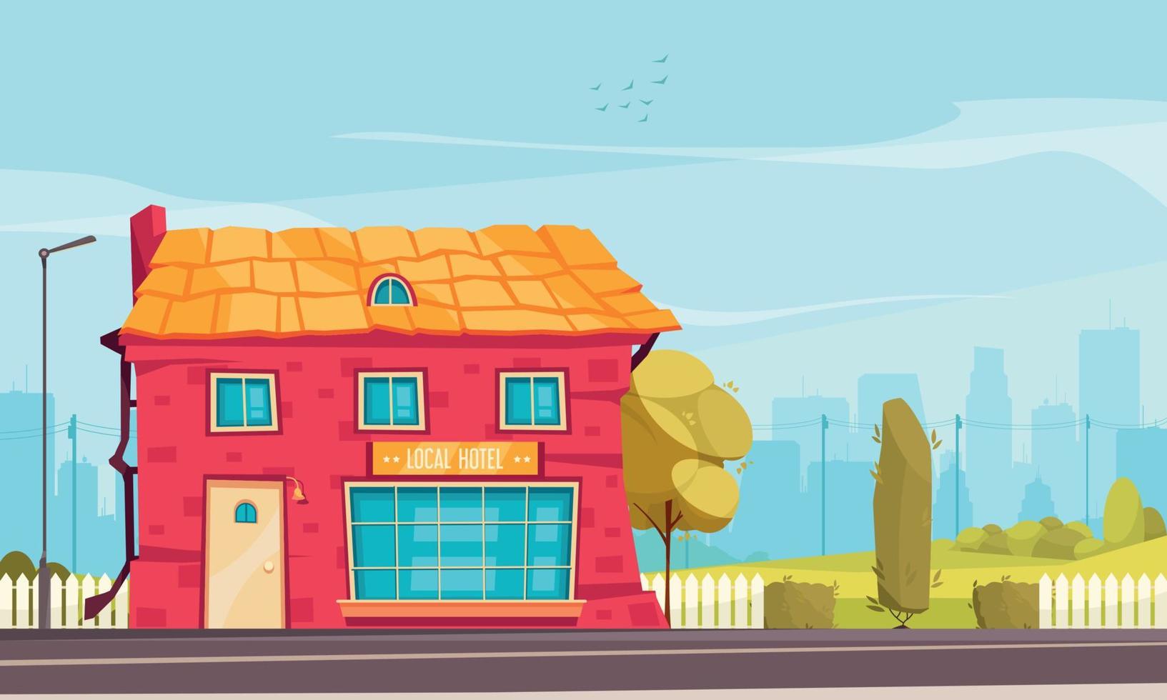 Local Hotel Background vector