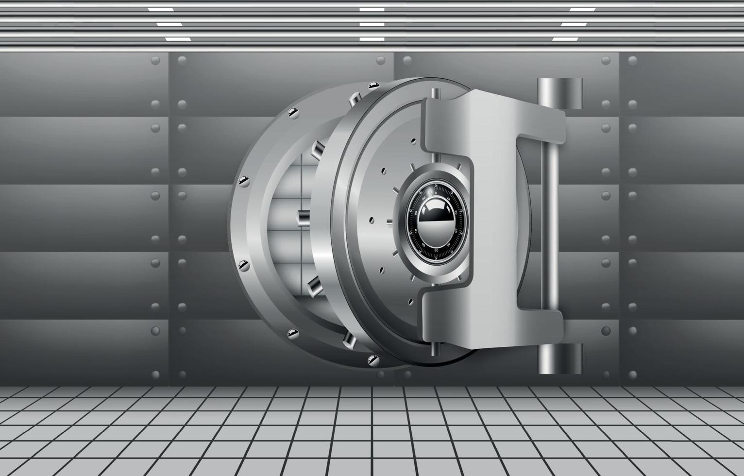 composición de la puerta del banco vector