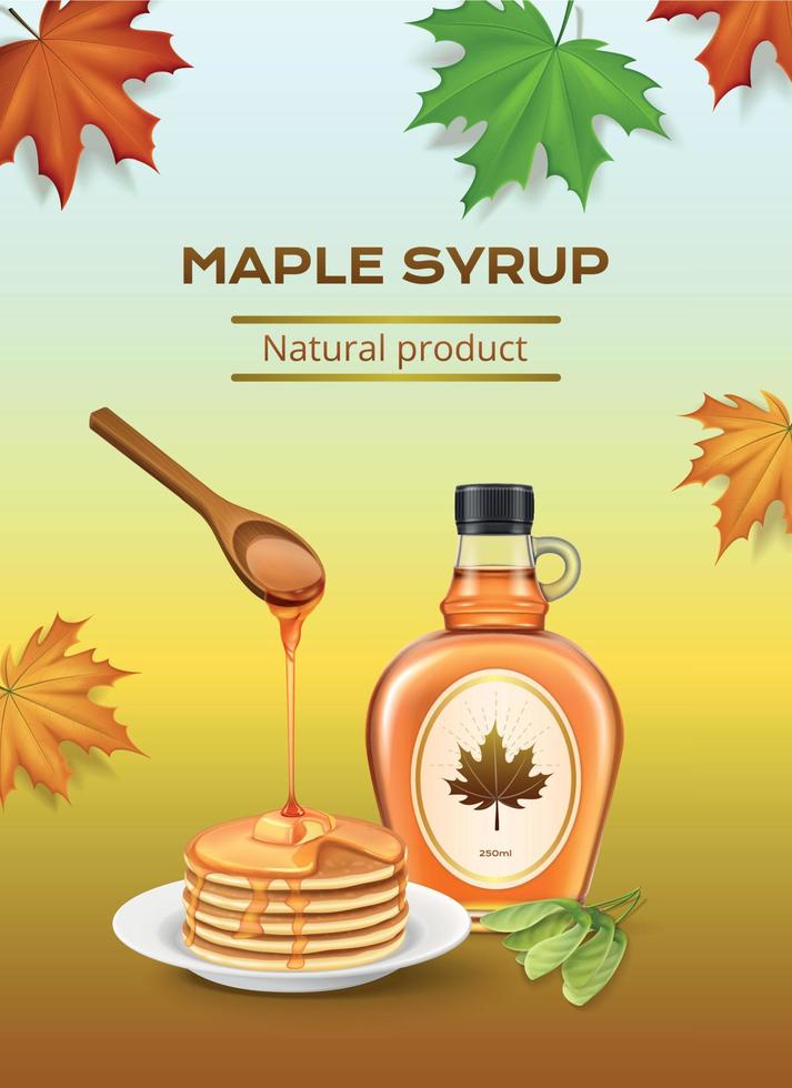 Maple Syrup Composition vector