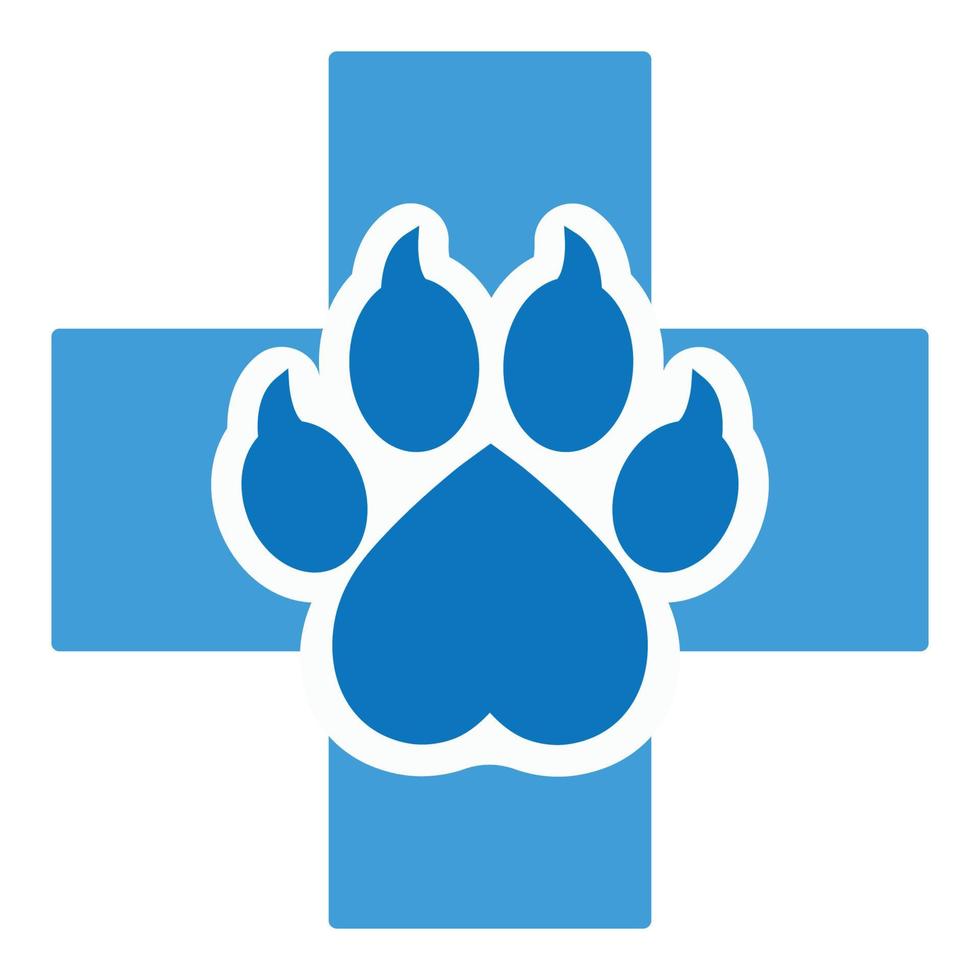 logotipo de la clínica veterinaria. vector