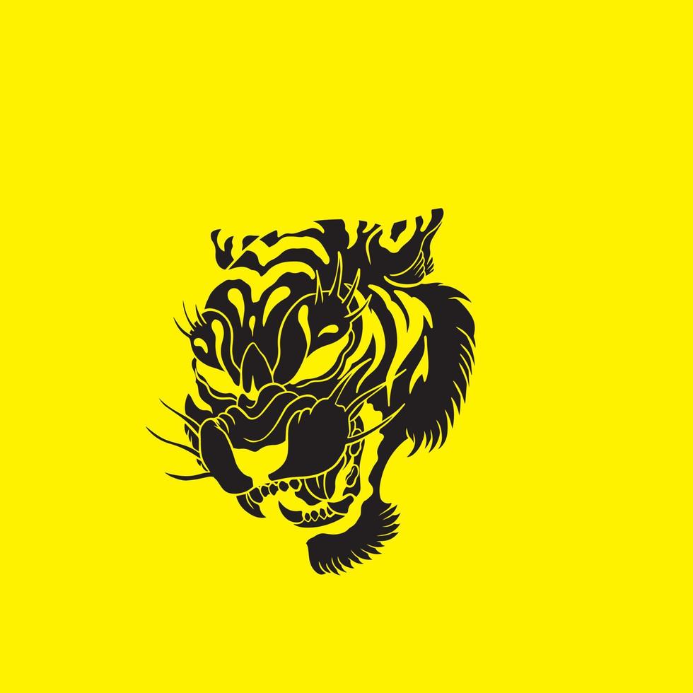 tiger head vector, tiger icon vector