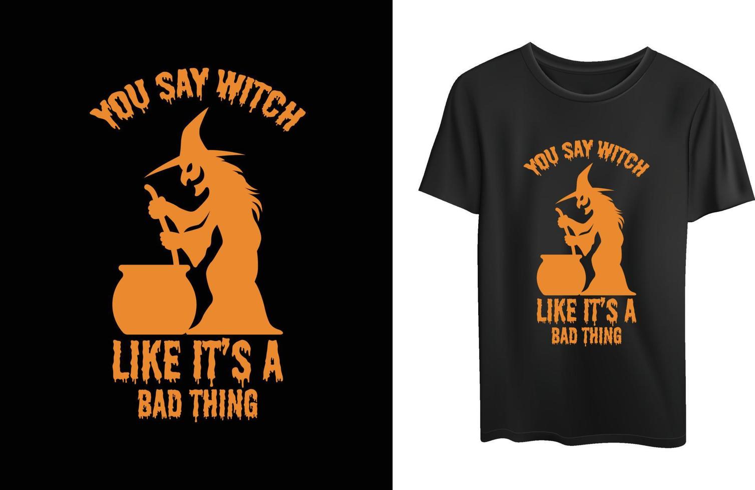 Halloween Vector Typography T shirt