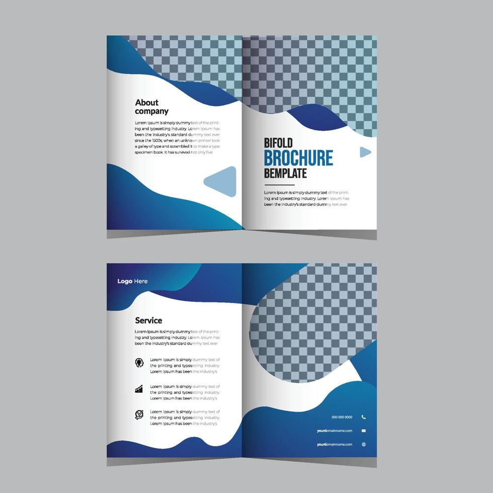 Print Pamphlet, brochure cover layout, a4 size template or flyer design with space for your image. vector