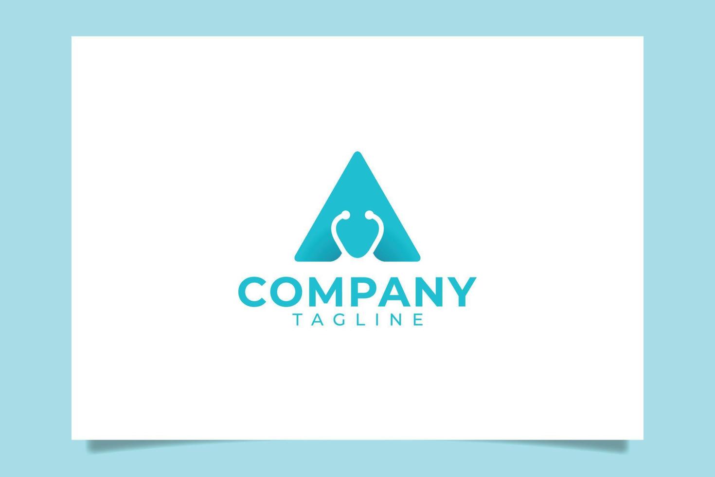 letter A medical logo for any business especially for medical and health care, pharmacy, hospital, clinic, etc. vector