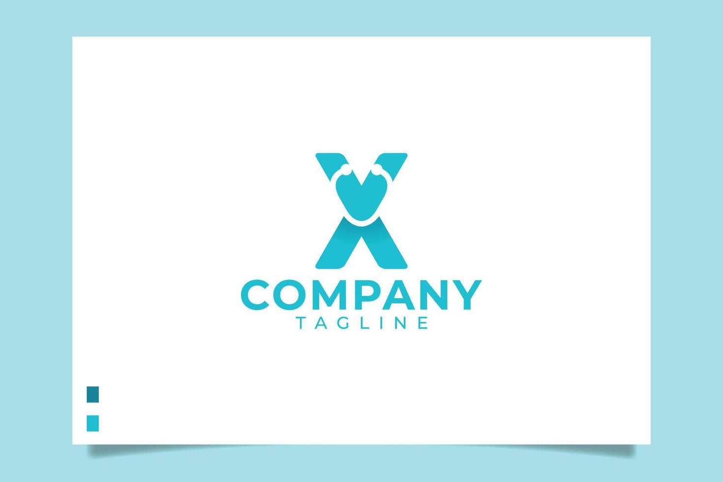 letter X medical logo for any business especially for medical and health care, pharmacy, hospital, clinic, etc. vector