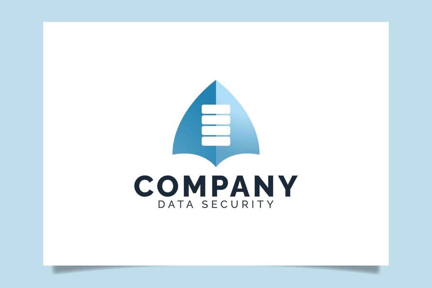 Arrow shield logo that represent data security service for any business especially for internetm, web, cyber, finance,privacy, etc. vector