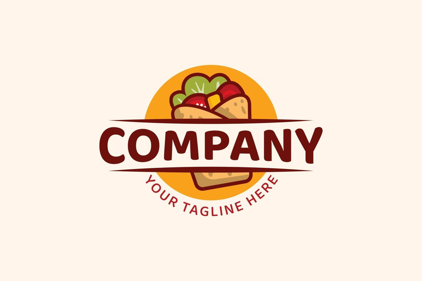 kebab logo for any business especially for food and beverage, food truck, restaurant, cafe, etc. vector