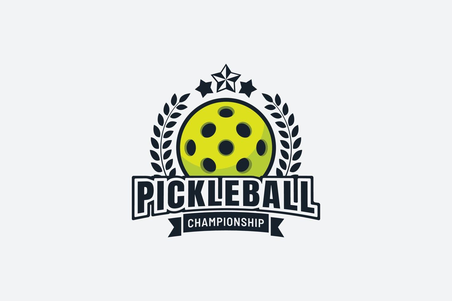 logo del campeonato de pickleball para cualquier negocio vector