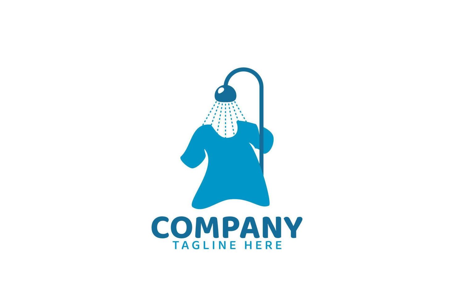 t shirt shower logo for any business especially for laundry service, fashion shop, dry cleaning, etc. vector