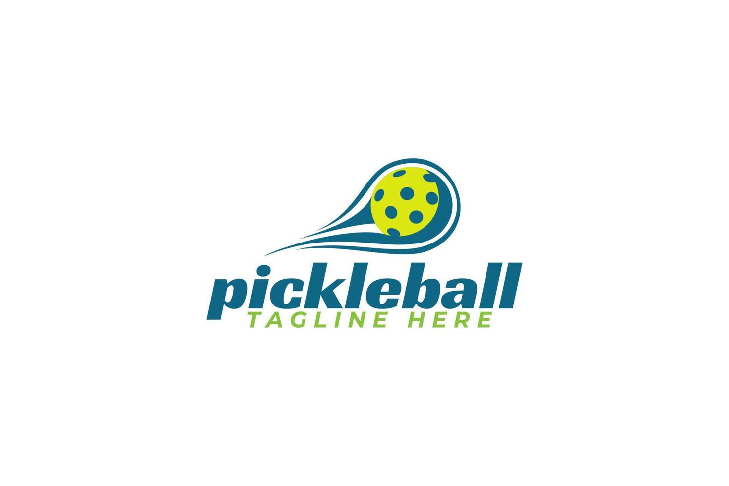 pickleball logo for any business especially for sport club, team, association, community, etc. vector