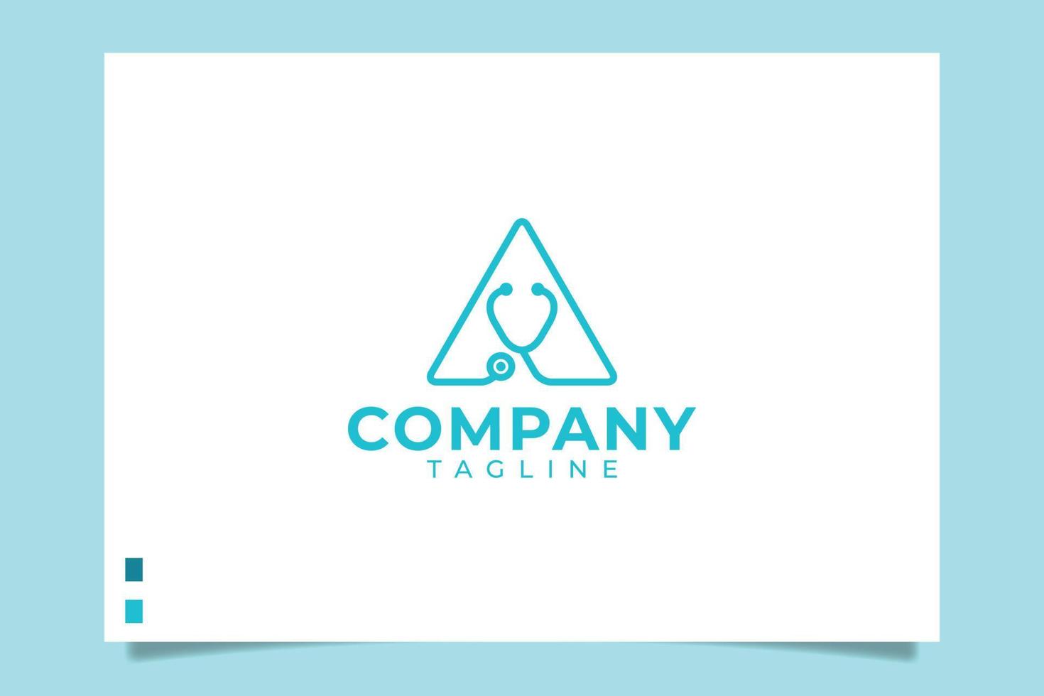 letter A medical logo for any business especially for medical and health care, pharmacy, hospital, clinic, etc. vector