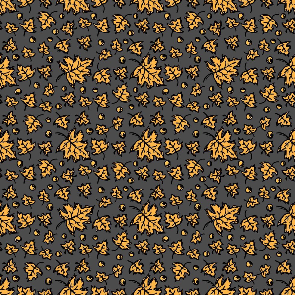 Autumn background. Seamless autumn leaves pattern. autumn maple leaves vector