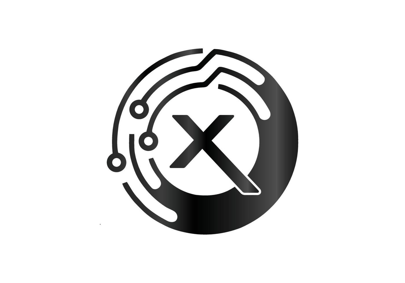 Letter X Monogram design elements graceful template Business sign identity label badge Technology Digital logos vector