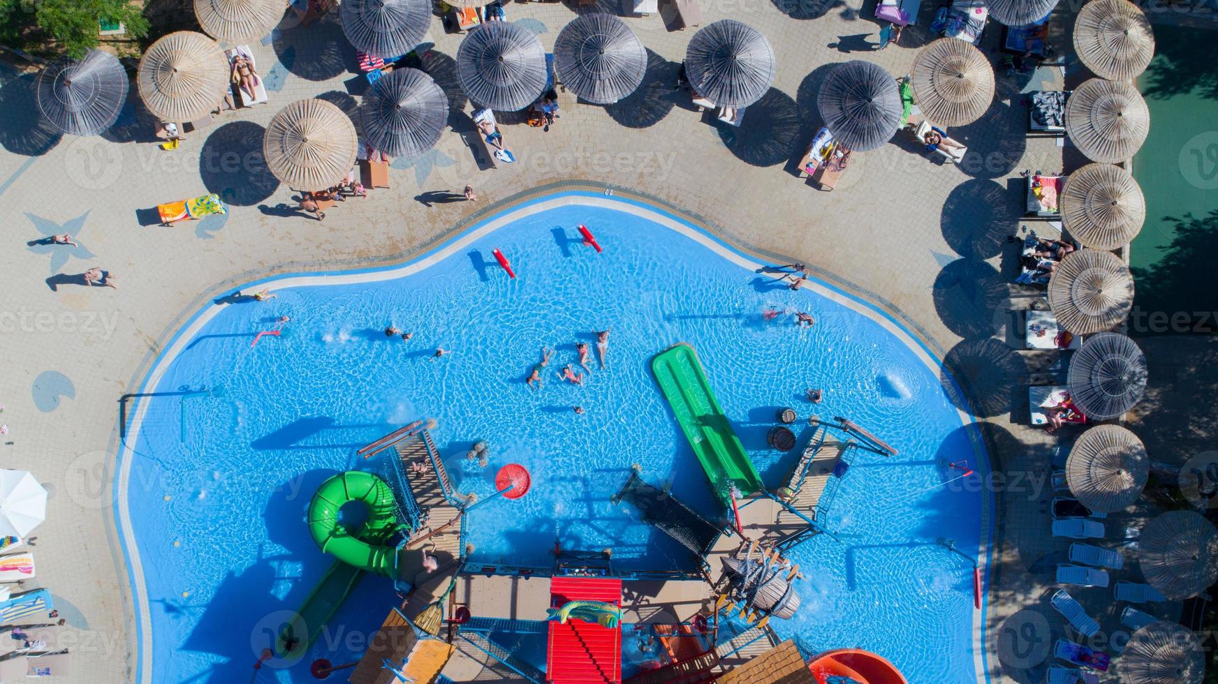 water park top view photo