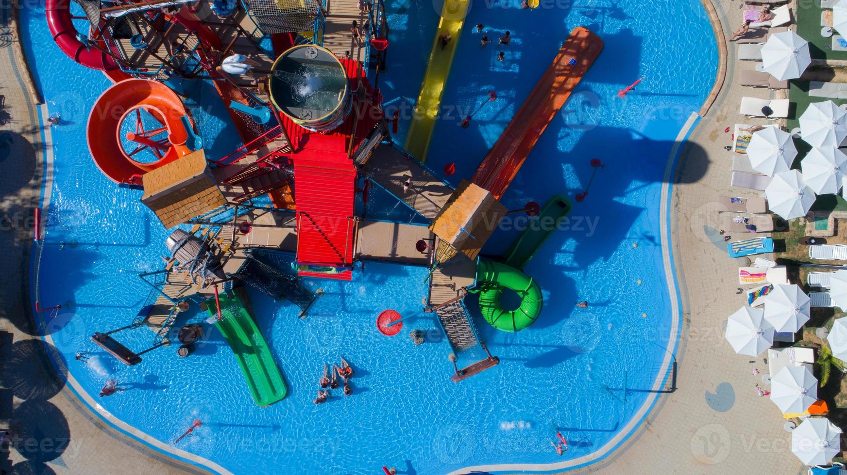 water park top view photo