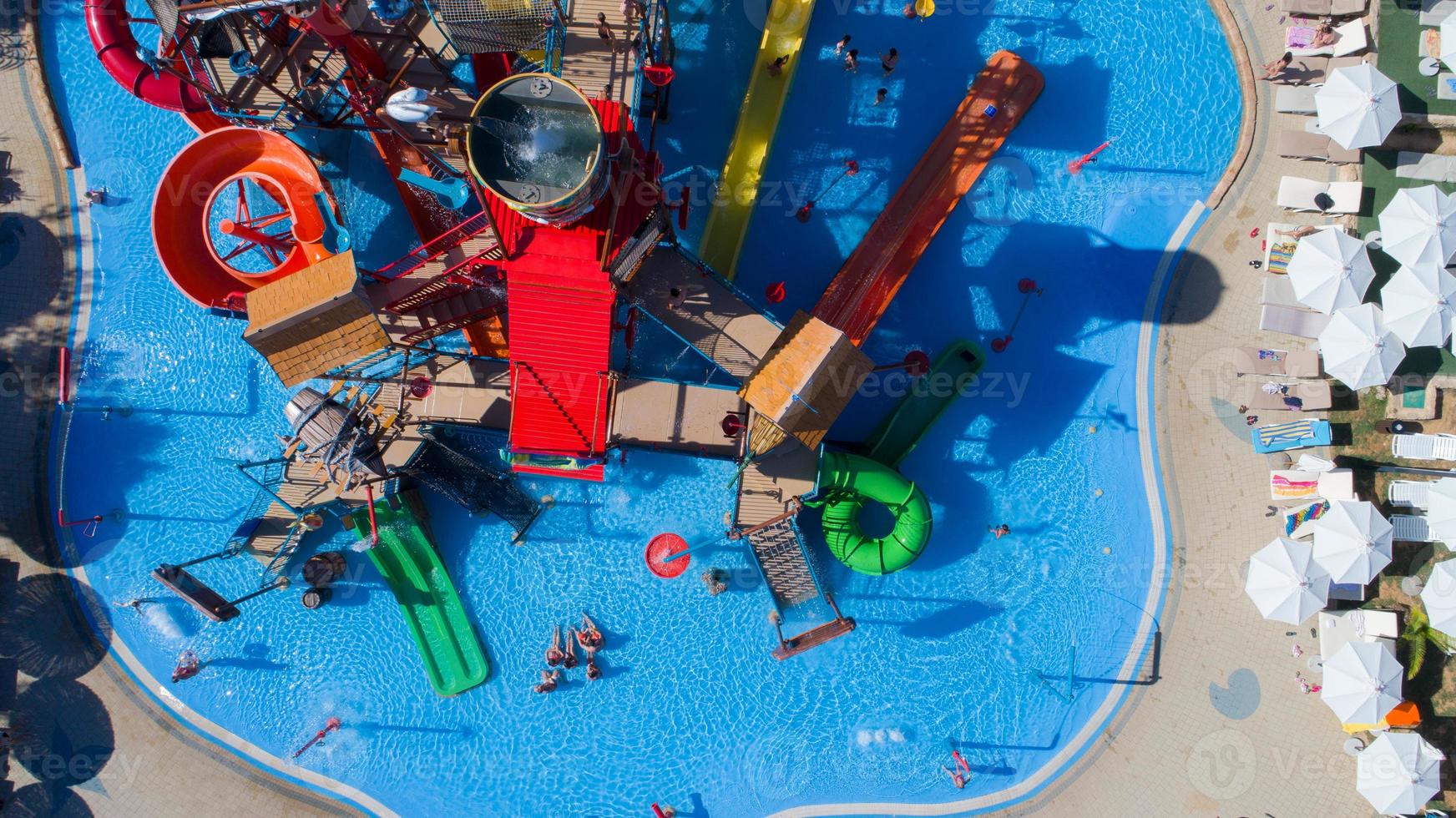 water park top view photo