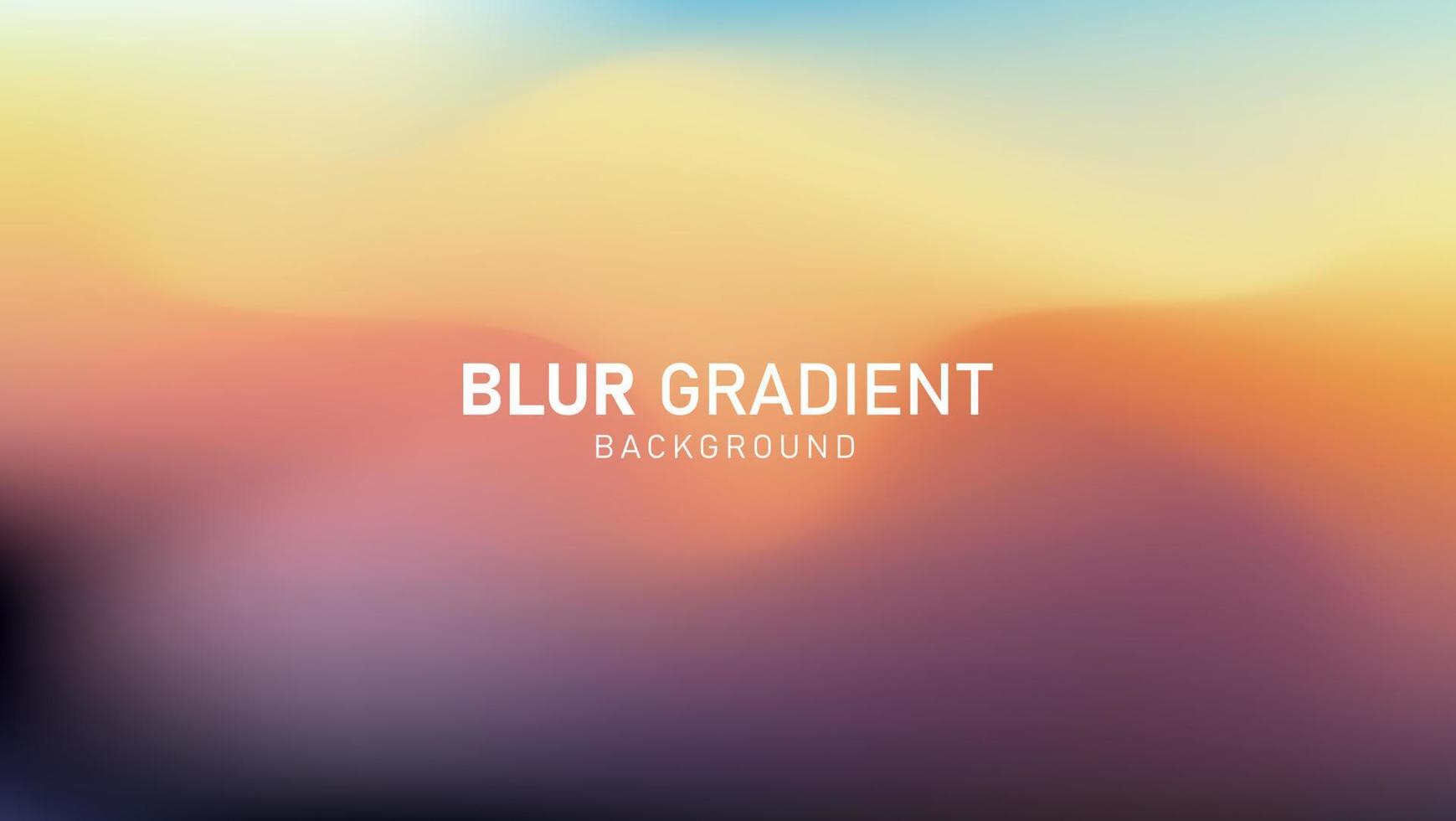 Colorful modern gradient blur background design vector