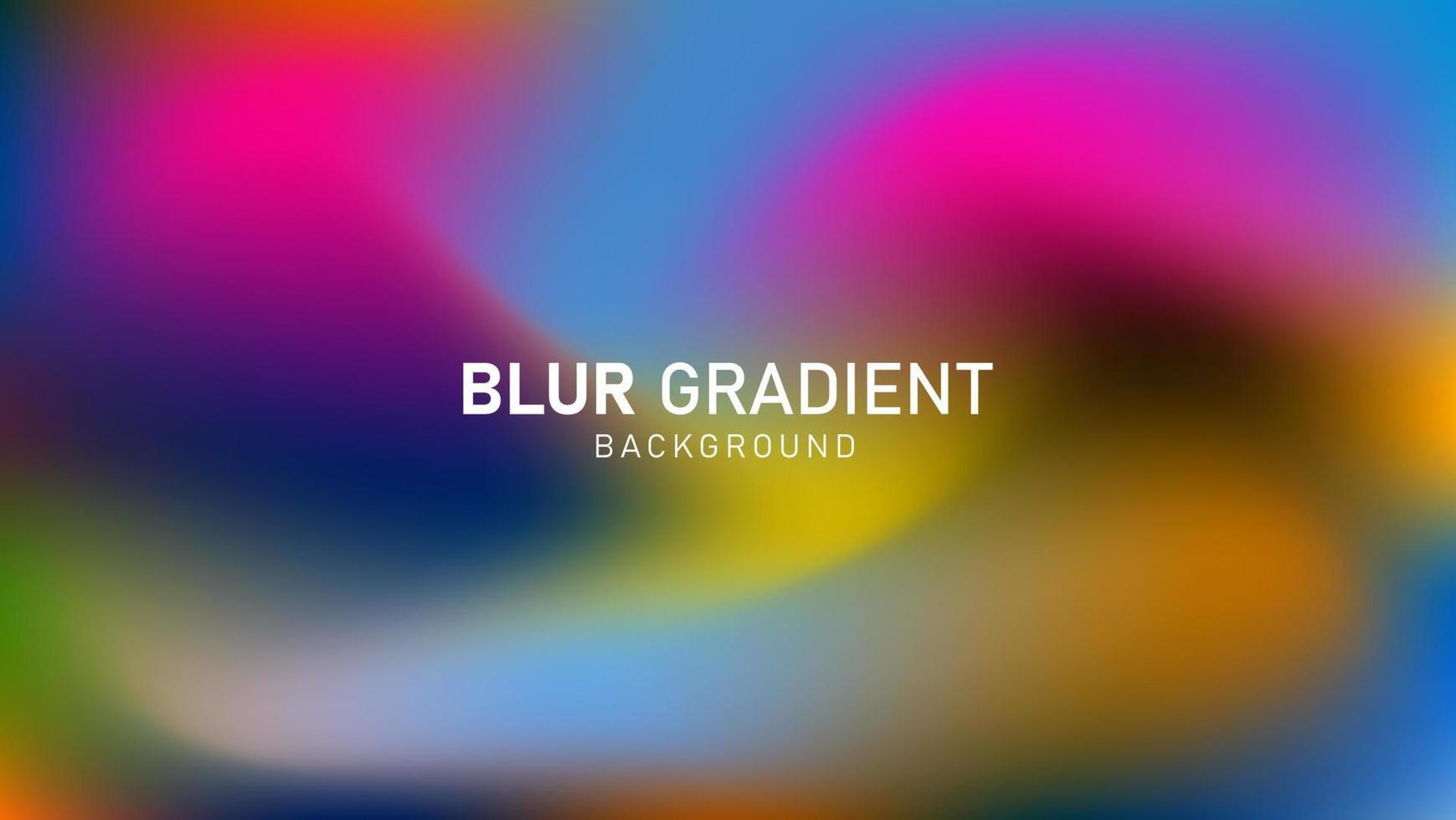Colorful modern gradient blur background design vector