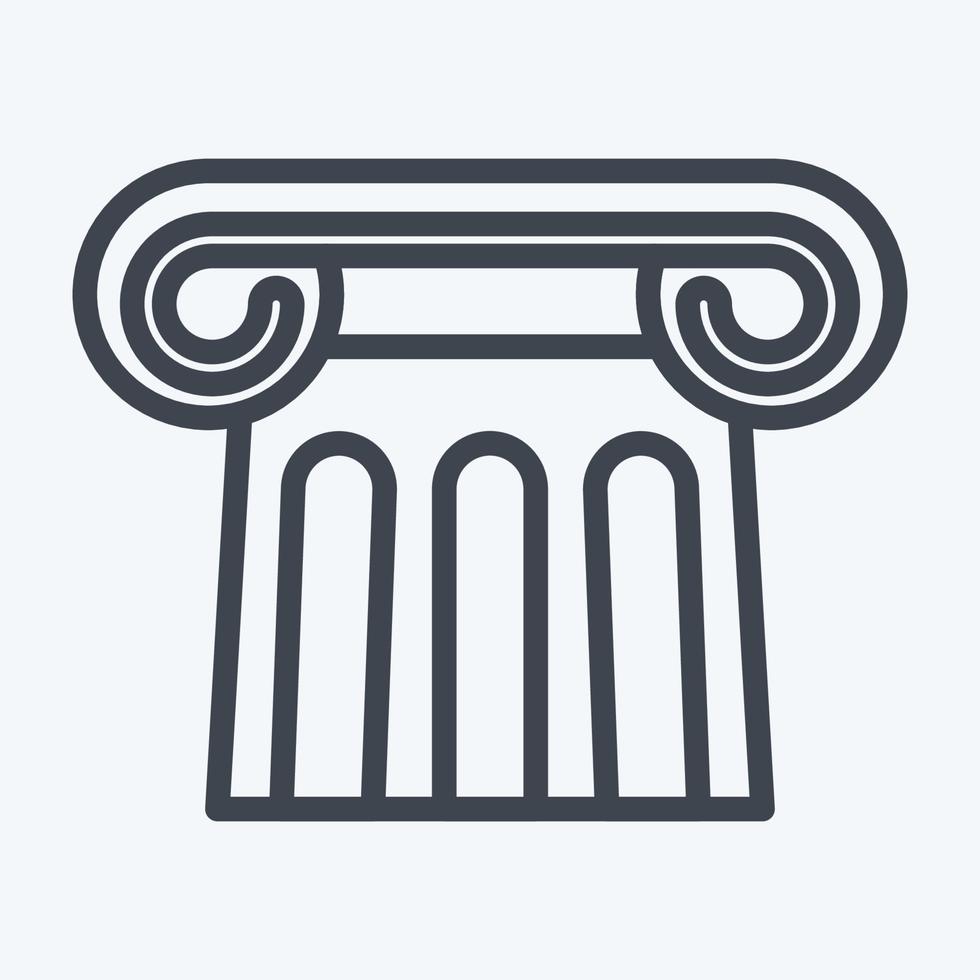Icon Antiquity. suitable for education symbol. line style. simple design editable. design template vector. simple illustration vector