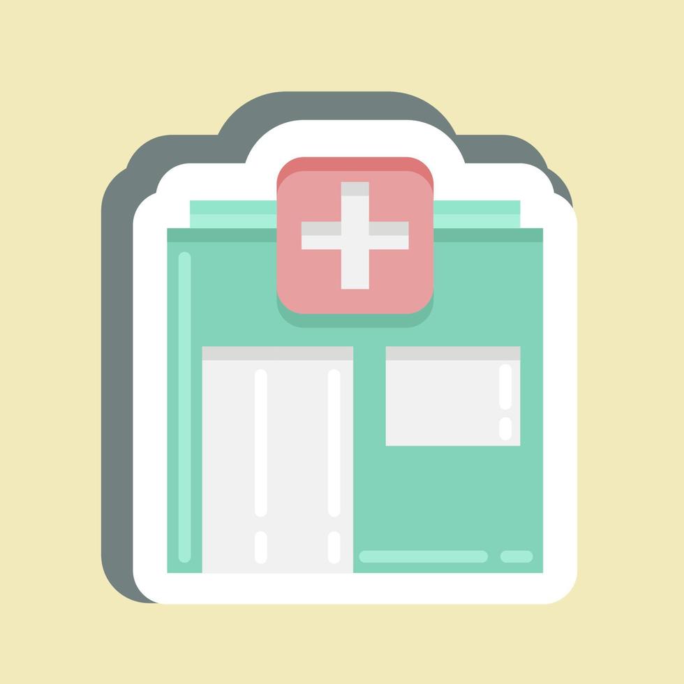Sticker Pharmacy. suitable for flu symbol. simple design editable. design template vector. simple illustration vector