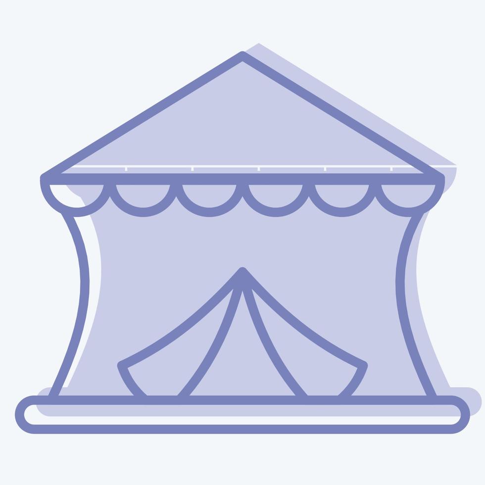Icon Circus. suitable for education symbol. two tone style. simple design editable. design template vector. simple illustration vector