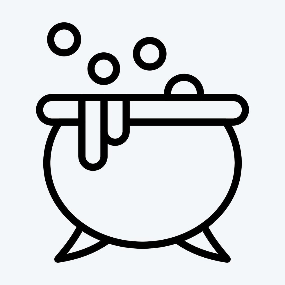 Icon Potion. suitable for Halloween symbol. line style. simple design editable. design template vector. simple illustration vector