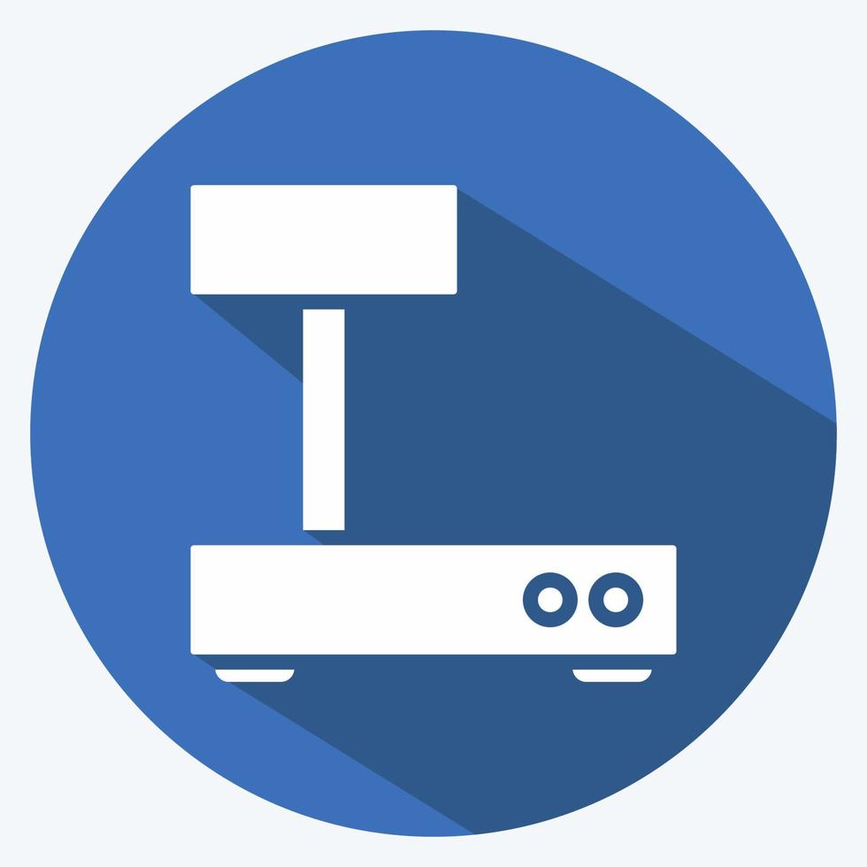 Icon Industrial Scales. suitable for education symbol. long shadow style. simple design editable. design template vector. simple illustration vector