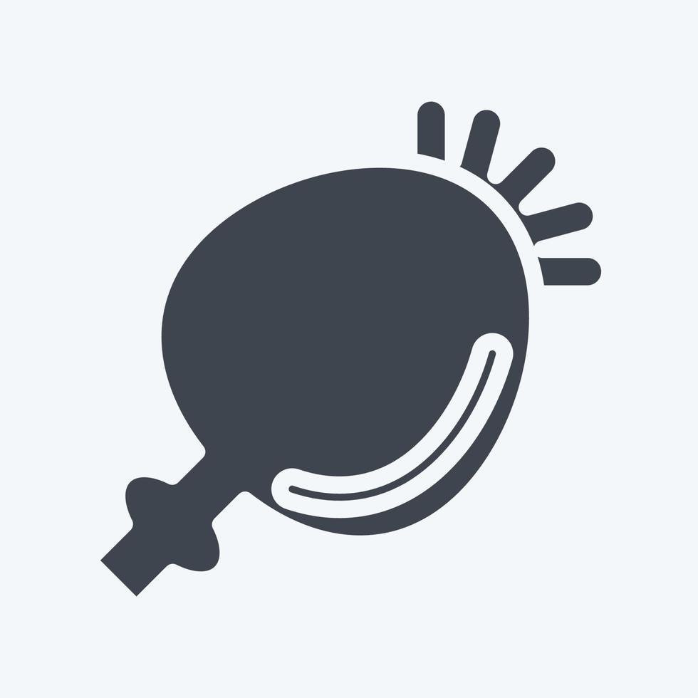 Icon Poppy Seeds. suitable for Nuts symbol. glyph style. simple design editable. design template vector. simple illustration vector