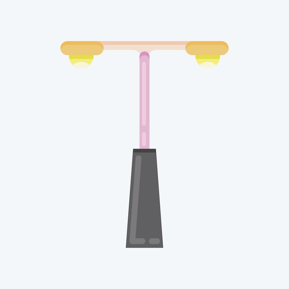 Icon Streetlight. suitable for City Park symbol. flat style. simple design editable. design template vector. simple illustration vector