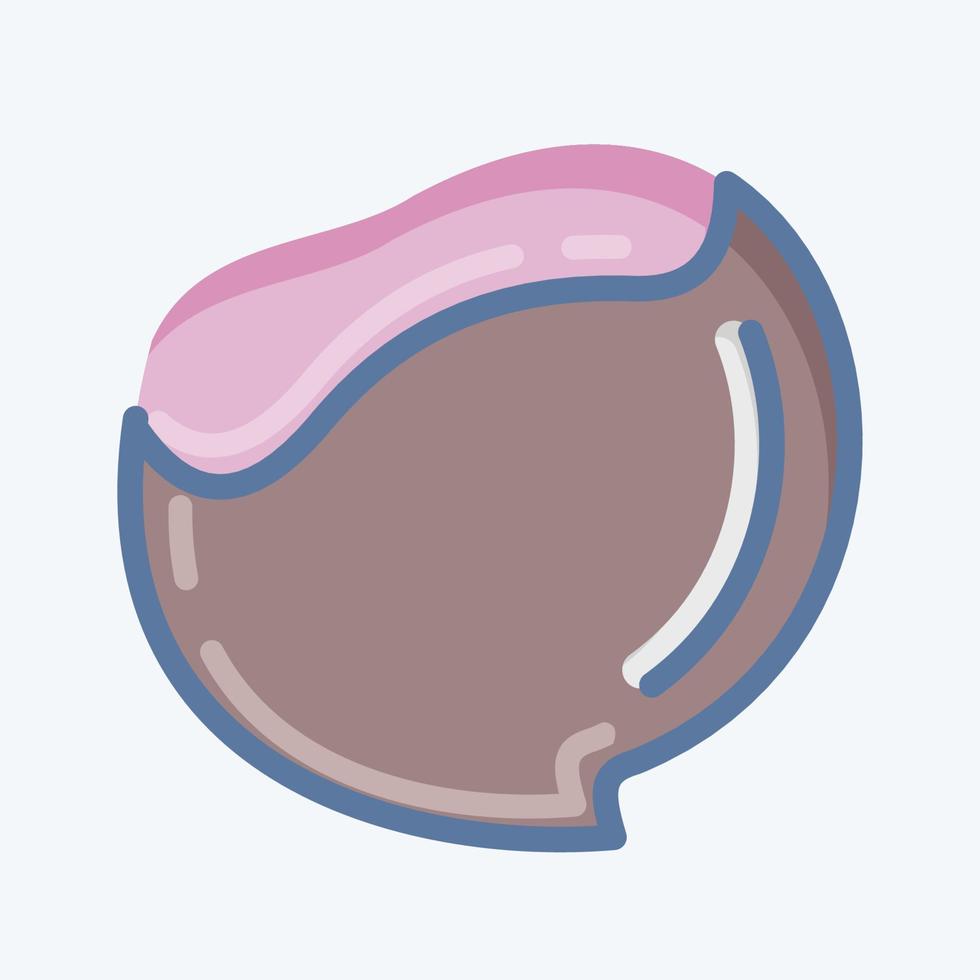 icono de castaño. adecuado para el símbolo de las nueces. estilo garabato. diseño simple editable. vector de plantilla de diseño. ilustración sencilla