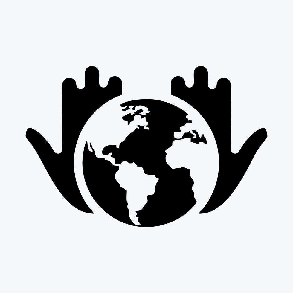Icon Artificial Noosphere. suitable for education symbol. glyph style. simple design editable. design template vector. simple illustration vector