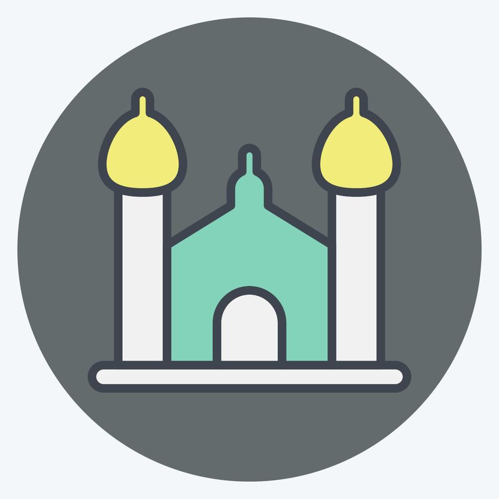 Icon Synagogue. suitable for education symbol. color mate style. simple design editable. design template vector. simple illustration vector