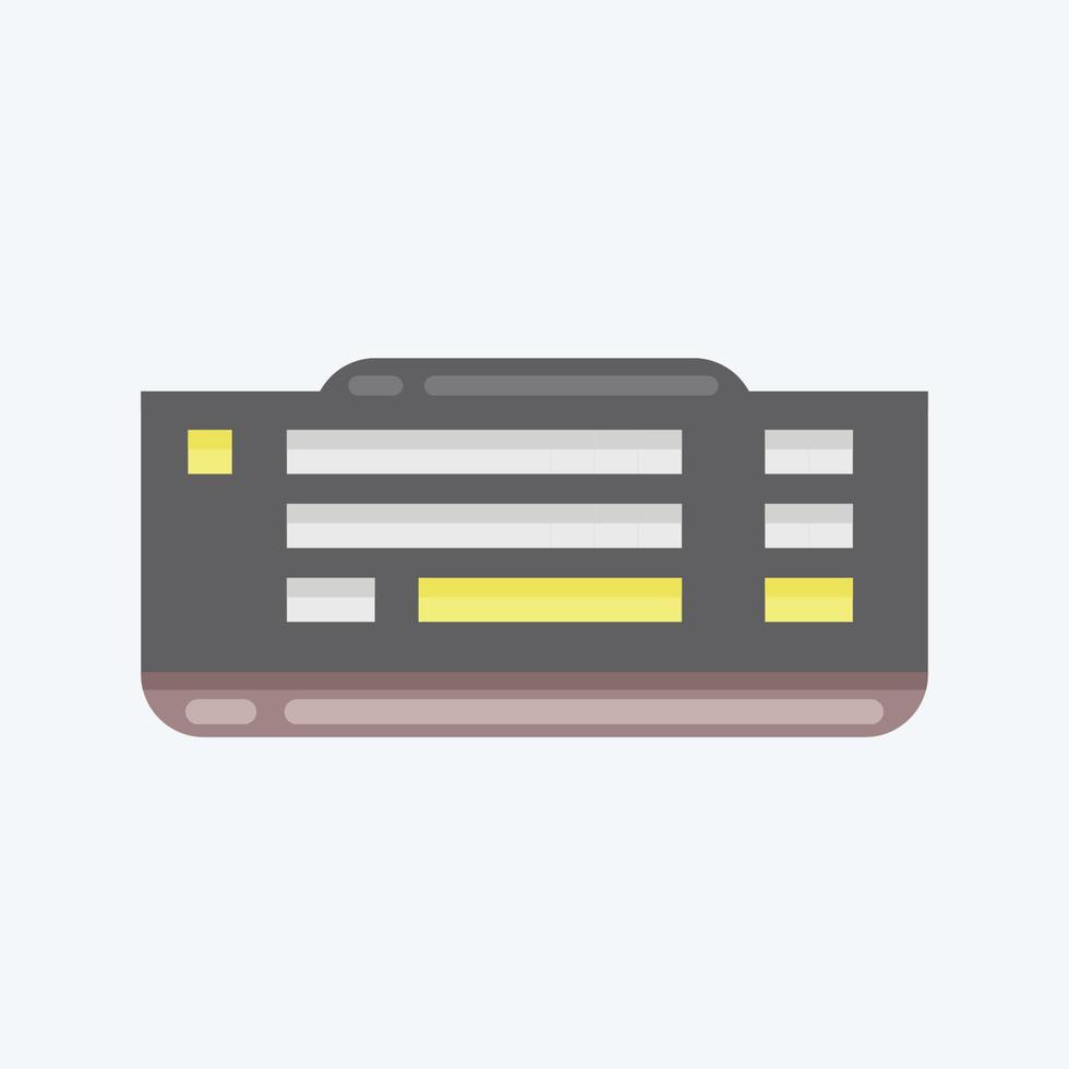 teclado de iconos. adecuado para el símbolo de los componentes de la computadora. estilo plano diseño simple editable. vector de plantilla de diseño. ilustración sencilla