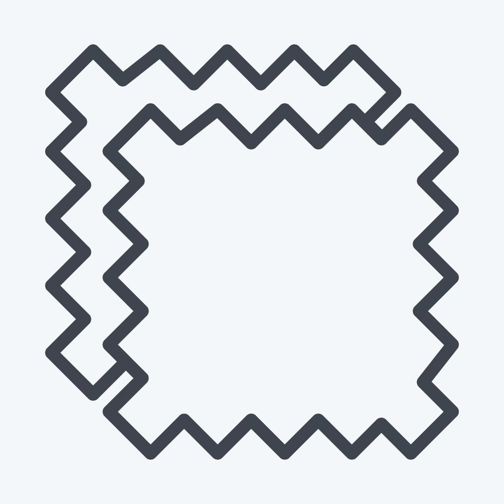 paño de icono. adecuado para el símbolo de la educación. estilo de línea diseño simple editable. vector de plantilla de diseño. ilustración sencilla