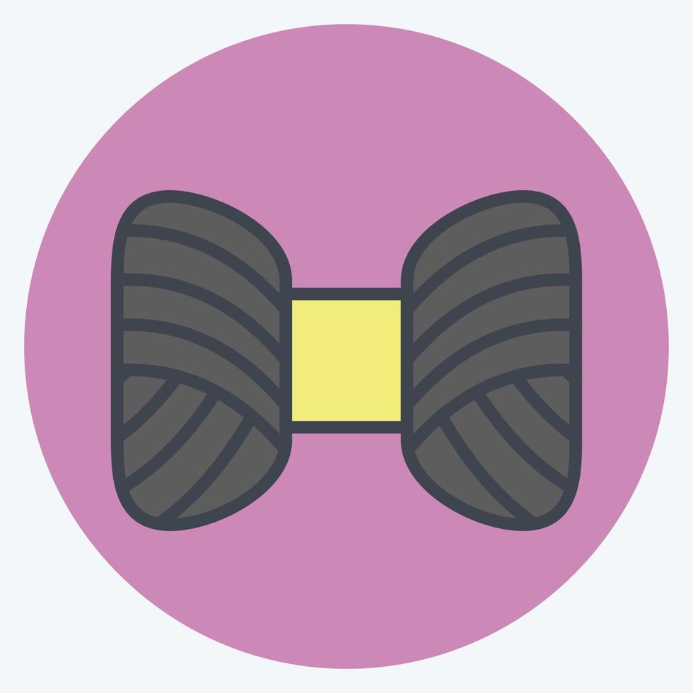 Icon Skein Of Yarn. suitable for education symbol. color mate style. simple design editable. design template vector. simple illustration vector